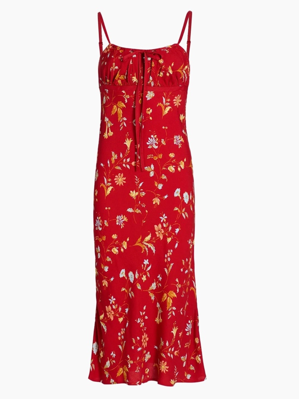 Reformation Camira Crepe Midi-Dress size 8 NWT